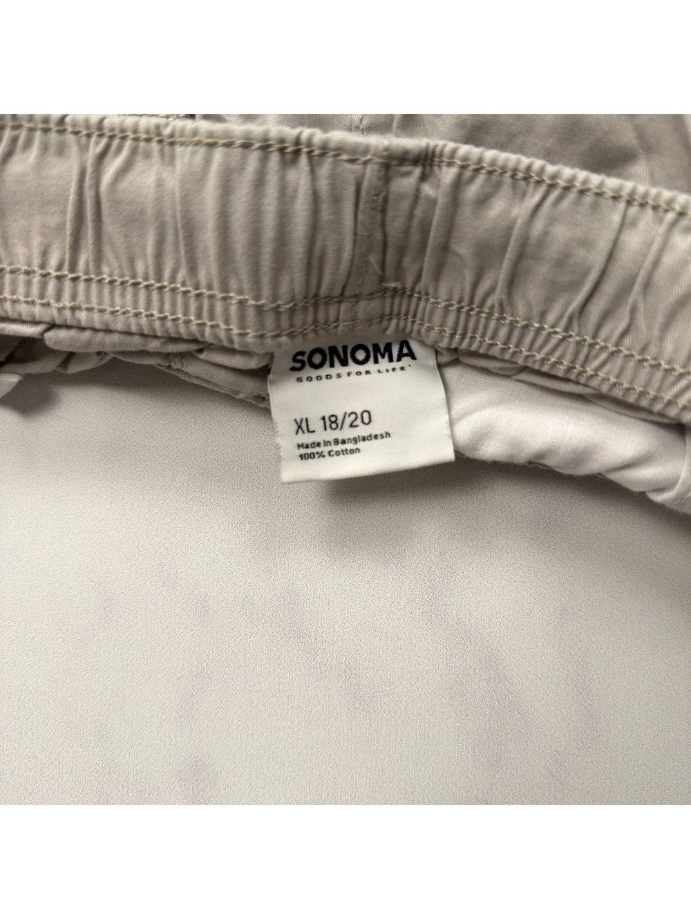 Sonoma Cotton Drawstring Shorts Elastic Waist - Boys XL 18/20 Lot of 4